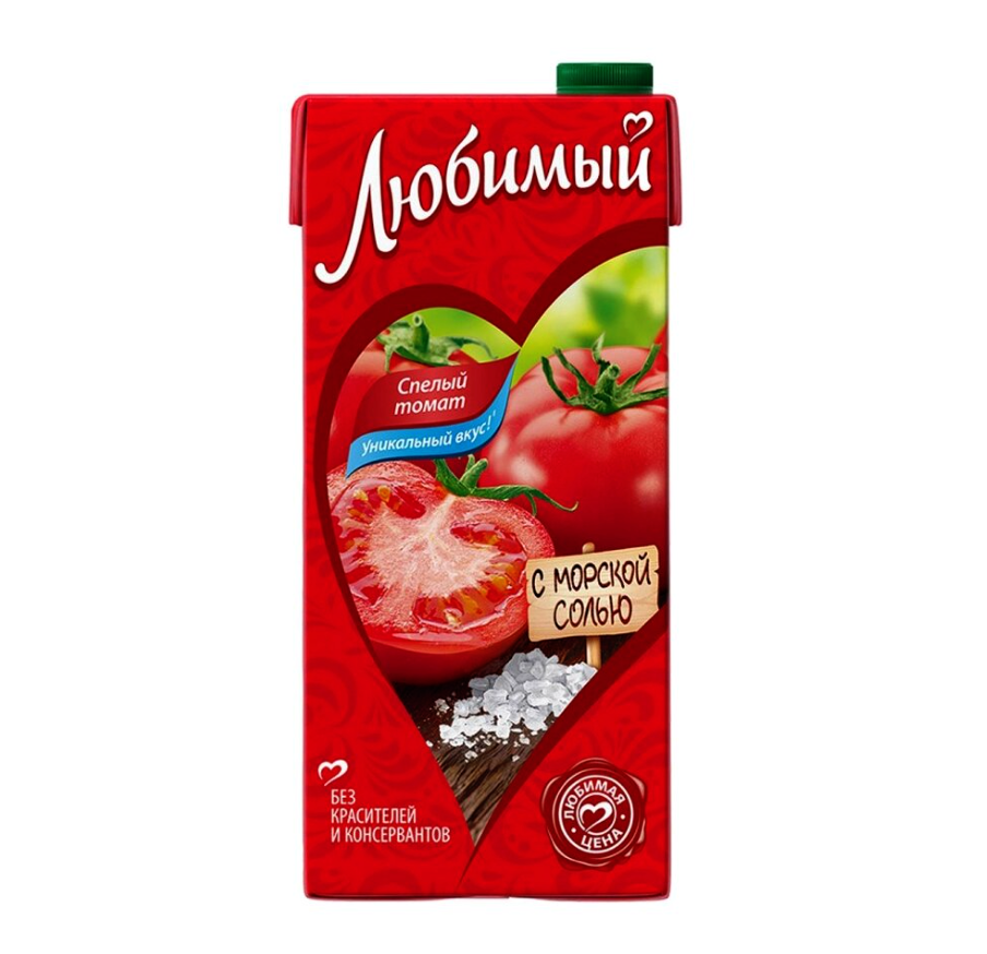 Сок "Любимый" спелый томат