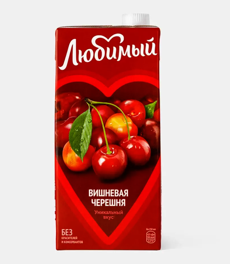 Сок "Любимый" вишневая черешня